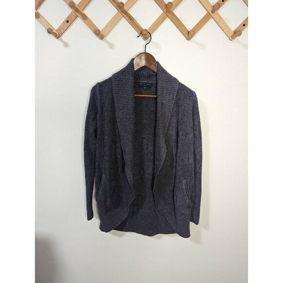 Barefoot Dreams Cozychic Lite Blue/Grey Shrug Cardigan - Size XS/S - Picture 1 of 6